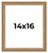 14x16 Museum-Quality Picture Frame with UV-Resistant Acrylic & Acid-Free Backing, Available in 4 Finishes - Gold, Silver, Bronze, and Black